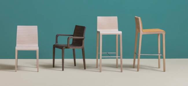 Стул деревянный Young серый 430х530х825 мм