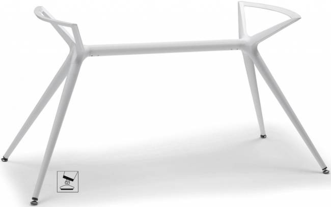 Подстолье металлическое двойное Metropolis L белый 1060х620х740 мм