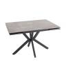 Стол раскладной Marmer 120-180*80*76 керамика антрацит
