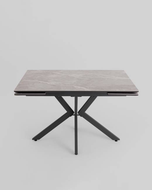 Стол раскладной Marmer 120-180*80*76 керамика антрацит