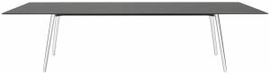 Стол ламинированный Squid алюминиевый, антрацит 2990х1200х730 мм