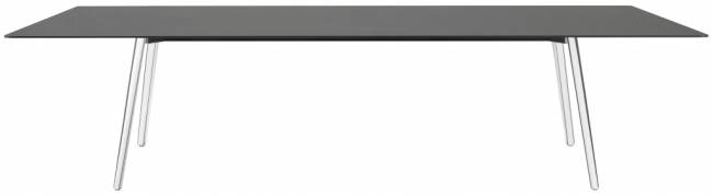 Стол ламинированный Squid алюминиевый, антрацит 2990х1200х730 мм