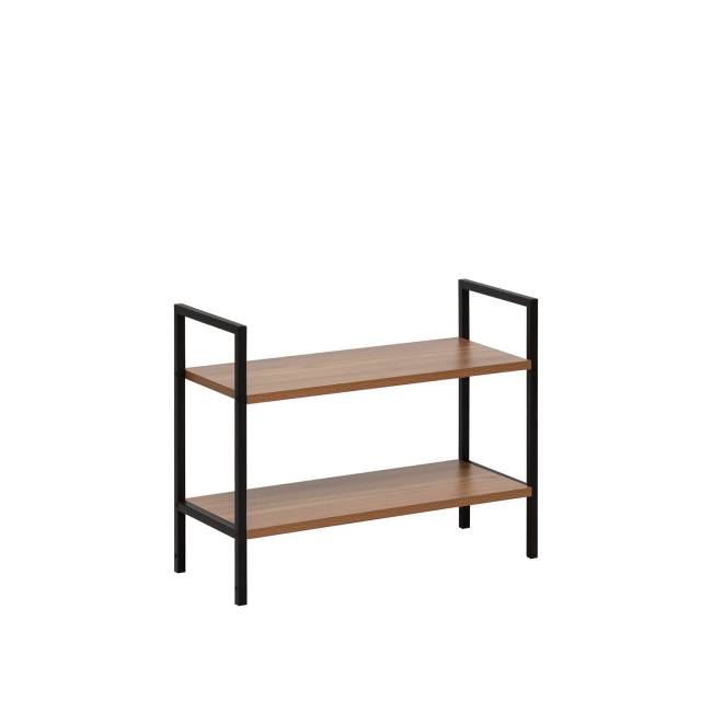 Стеллаж Leset Стилвуд 22 широкий, 2 полки Чёрный