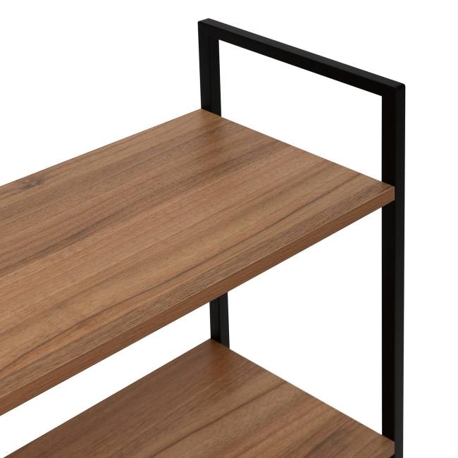 Стеллаж Leset Стилвуд 22 широкий, 2 полки Чёрный