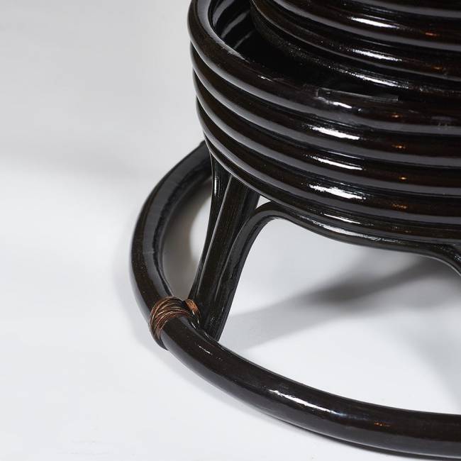 Кресло-качалка "PAPASAN" w 23/01 B / с подушкой / Antique brown (античный черно-коричневый)