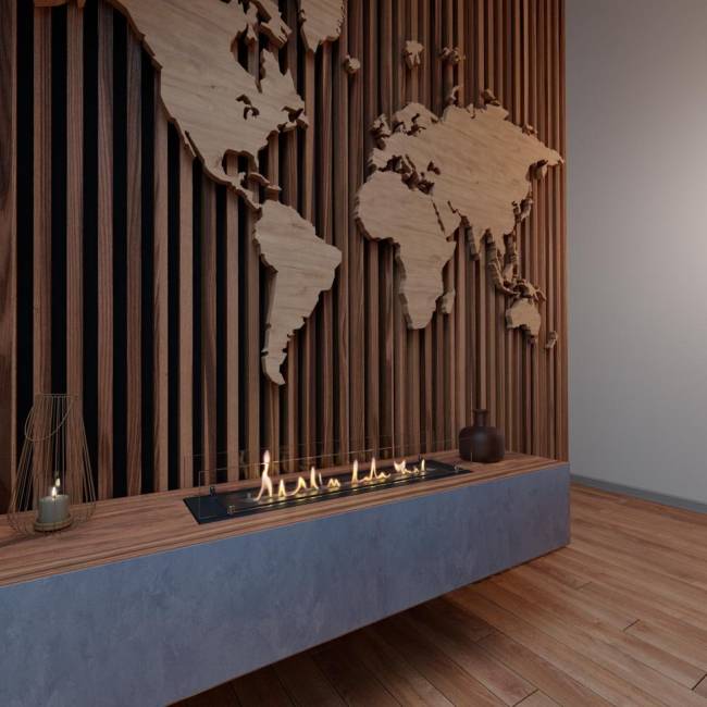 Биокамин встраиваемый в тумбу Steelheat Stand 800