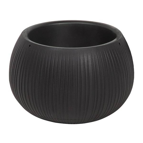 Кашпо для цветов Beton Bowl DKB290-B411 чёрный 2 предмета 3,9 л