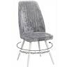 Стул DikLine 327 поворотный M13 светло-серый, ножки белые Стул DikLine 327 поворотный M13 светло-серый, ножки белые