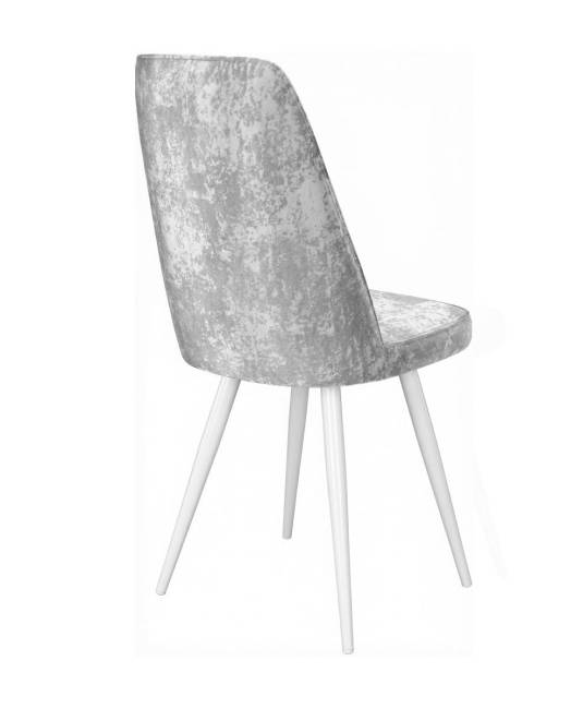 Стул DikLine 327 поворотный M13 светло-серый, ножки белые Стул DikLine 327 поворотный M13 светло-серый, ножки белые