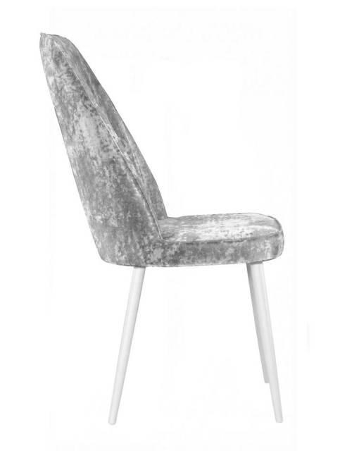 Стул DikLine 327 поворотный M13 светло-серый, ножки белые Стул DikLine 327 поворотный M13 светло-серый, ножки белые