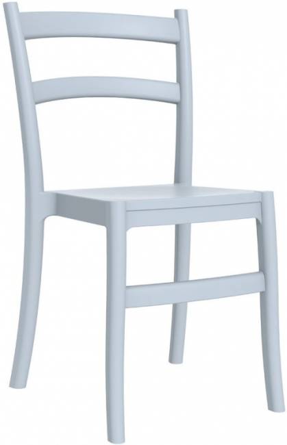 Стул пластиковый Tiffany серебристый 450х510х850 мм