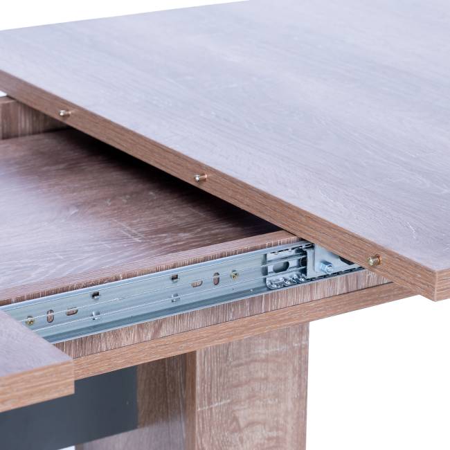 Стол раздвижной 80.530 Leset Гранд Дуб сакраменто, компаньон Антрацит