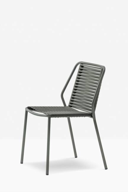 Стул металлический плетеный Philía темно-зеленый 565х540х810 мм