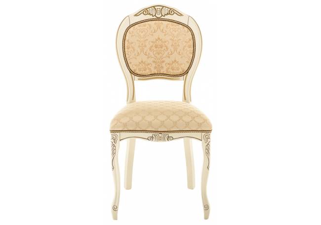 Стул деревянный Лауро патина золото / бежевый