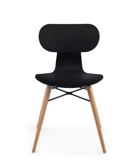 Стул пластиковый Yugo-S Wox Beech черный 460х475х783 мм