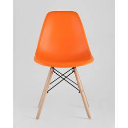 Стул Eames Style DSW оранжевый (разборный каркас)