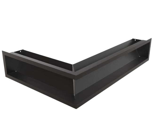 Решётка Kratki Luft SLIM 400х600х120 45S угловая правая черная