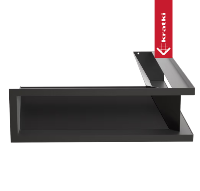 Решётка Kratki Luft SLIM 400х600х120 45S угловая правая черная