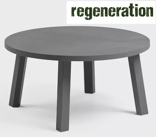 Столик пластиковый кофейный Maximo Tavolino 60 Mini базальт Ø600х300 мм