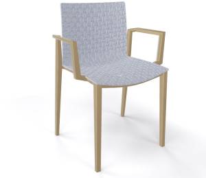 Кресло пластиковое Clipperton B жемчужно-серый 570х455х815 мм