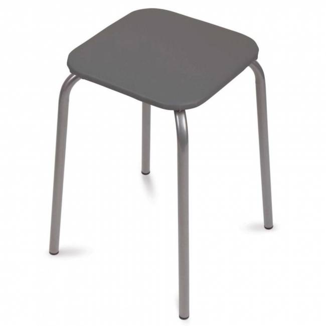 Табурет  Эконом-3  (квадратное сиденье), серый