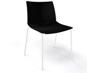 Стул пластиковый Kanvas 2 NA черный 510х500х790 мм