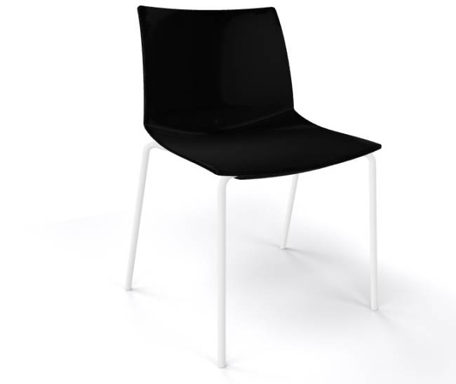 Стул пластиковый Kanvas 2 NA черный 510х500х790 мм