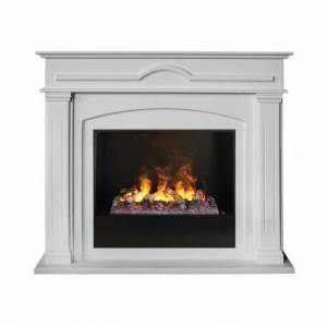 3D-электрокамин Mirra 26 WT с очагом 3D Cassette 630 + Black вставка