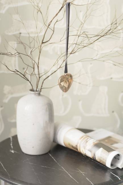 Стол журнальный Альбано черный мрамор/хром