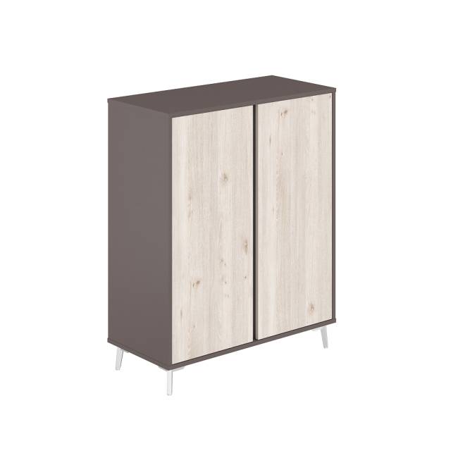 SR.302.WF.DN / Шкаф средний 966х450х1200 / корпус: вольфрам; фасады: дуб тоскана