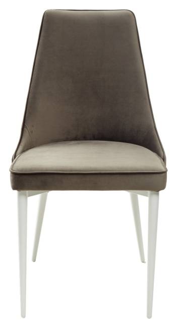 Стул NEPAL-P ГРАФИТ #14, велюр/ белый каркас М-City