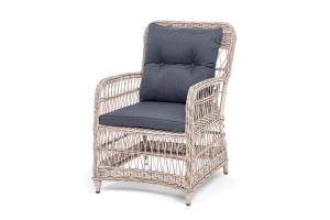 "Цесена" кресло плетеное из искусственного ротанга, цвет бежевый