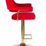 Стул барный DOBRIN CHARLY GOLD, красный велюр (MJ9-45)
