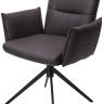Стул DEAN 360 град.поворот. Темно-серый  экокожа  Maison 99# / Черный, ®DISAUR