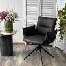 Стул DEAN 360 град.поворот. Темно-серый  экокожа  Maison 99# / Черный, ®DISAUR