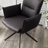 Стул DEAN 360 град.поворот. Темно-серый  экокожа  Maison 99# / Черный, ®DISAUR