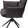 Стул DEAN 360 град.поворот. Темно-серый  экокожа  Maison 99# / Черный, ®DISAUR