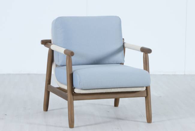 Комплект плетеной лаунж-мебели на 7 персон Apoyo грецкий орех, голубой