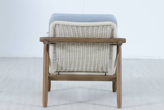 Комплект плетеной лаунж-мебели на 7 персон Apoyo грецкий орех, голубой