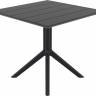 Стол пластиковый Paris Table 80 черный 800х800х740 мм Стол пластиковый Paris Table 80 черный 800х800х740 мм