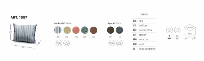 Подушка декоративная Lisa 380х120х280 мм