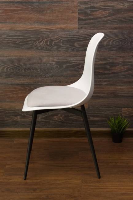 Стул Туссе чёрный /белый, серый