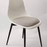 Стул Туссе чёрный /белый, серый