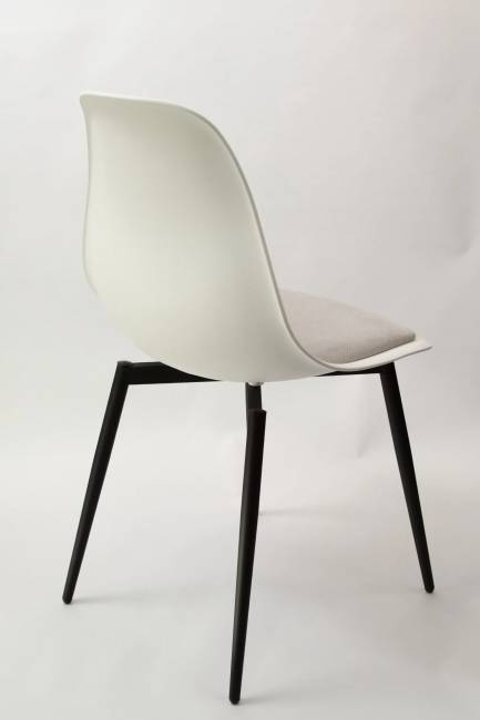 Стул Туссе чёрный /белый, серый