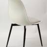 Стул Туссе чёрный /белый, серый