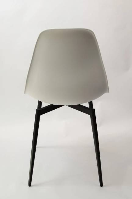 Стул Туссе чёрный /белый, серый