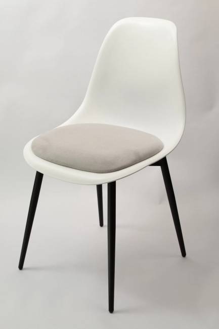 Стул Туссе чёрный /белый, серый