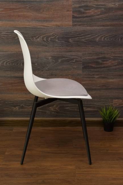 Стул Туссе чёрный /белый, серый