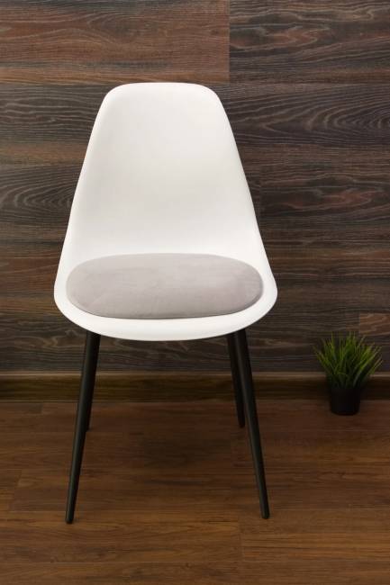 Стул Туссе чёрный /белый, серый