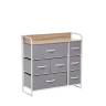 Комод Leset Ноа 7 ящ., Каркас Белый, Светло-серый Белый Светло-серый Комод Leset Ноа 7 ящ., Каркас Белый, Светло-серый Белый Светло-серый